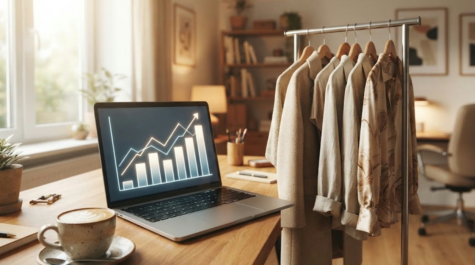 Entrepreneur growing a dropshipping business from a home office