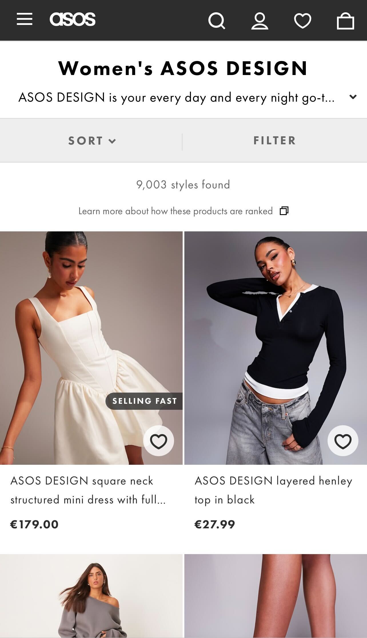 asos mobile app 