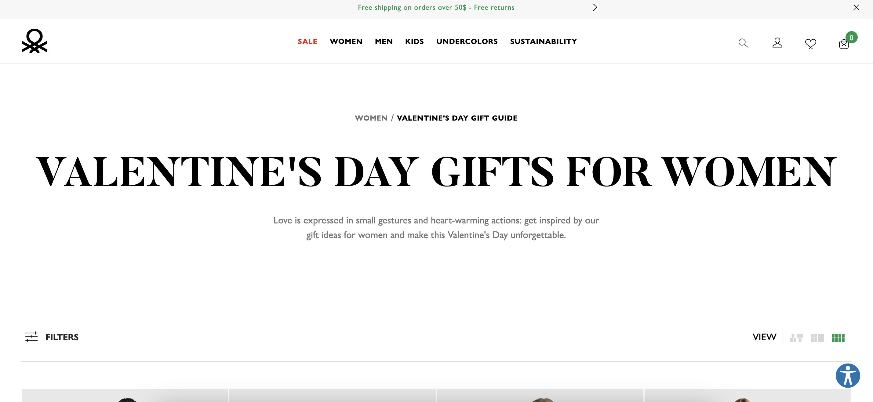 benetton valentine's day gifts for women