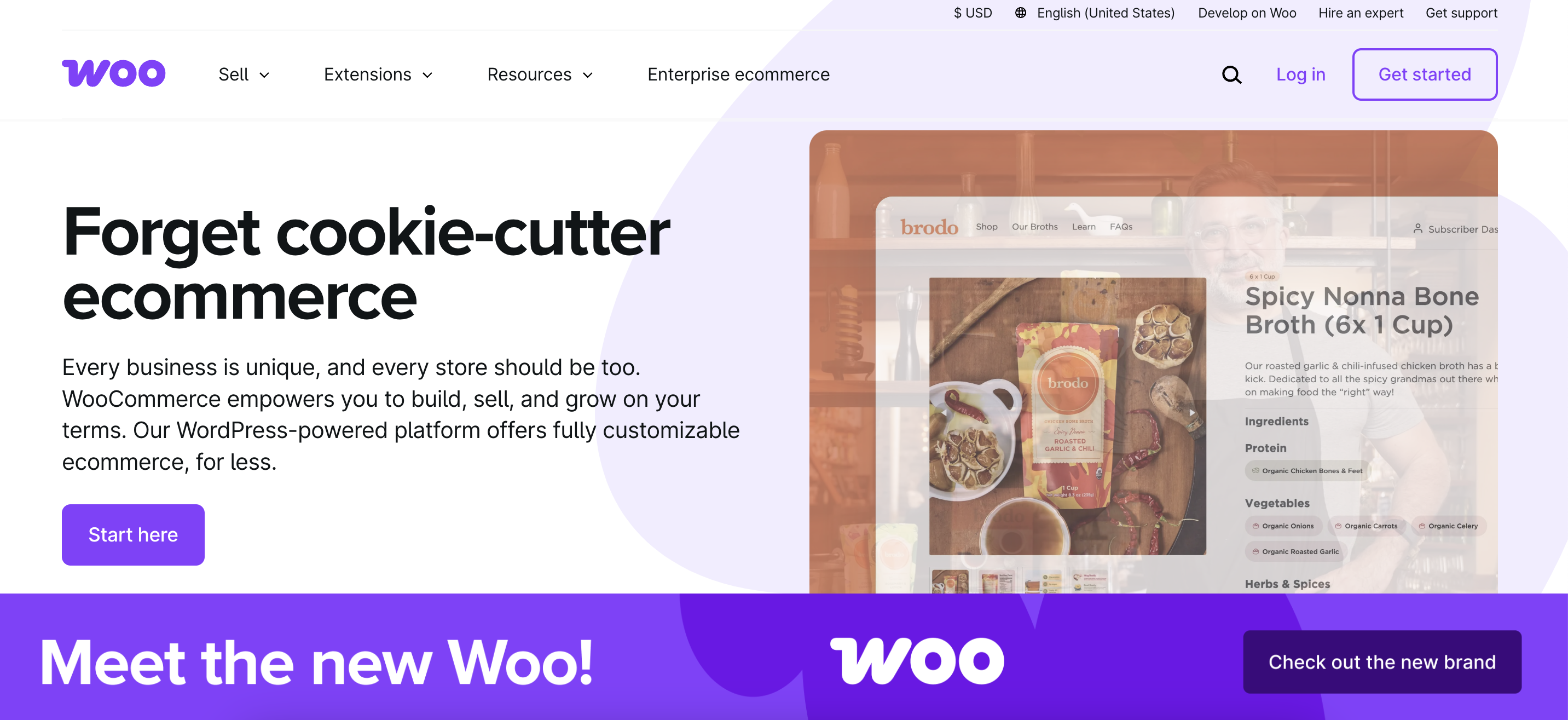 woocommerce homepage