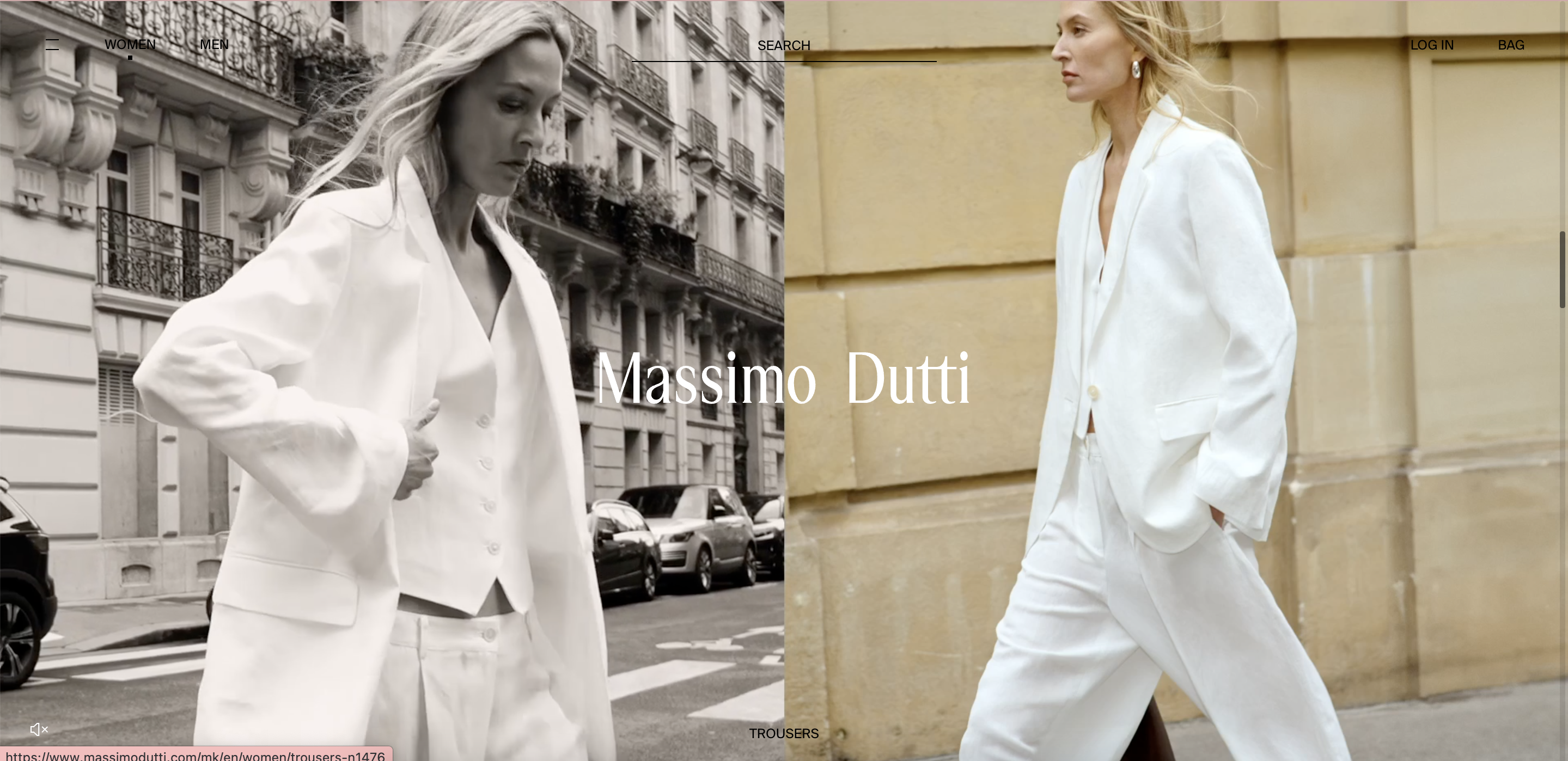 massimo dutti homepage